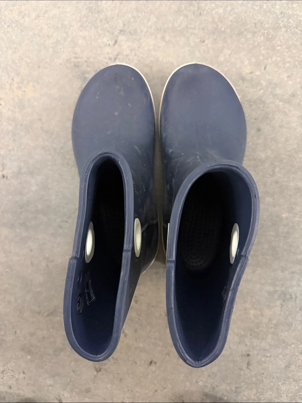 CROCS Women's Navy Short Rain Boots